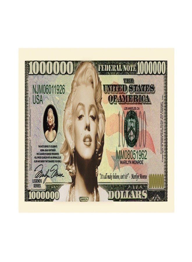 American Art Classics Marilyn Monroe Million Dollar Novelty Bill Collectible - Image 2